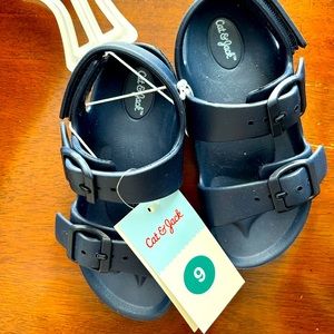 Cat & Jack kids sandals. Size 9. Navy blue.
